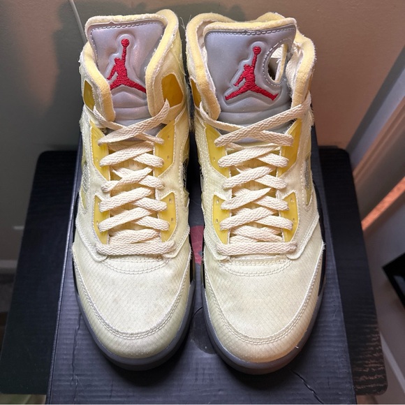 Jordan 5 Off White “Sail” Size 7.5M - Picture 8 of 8